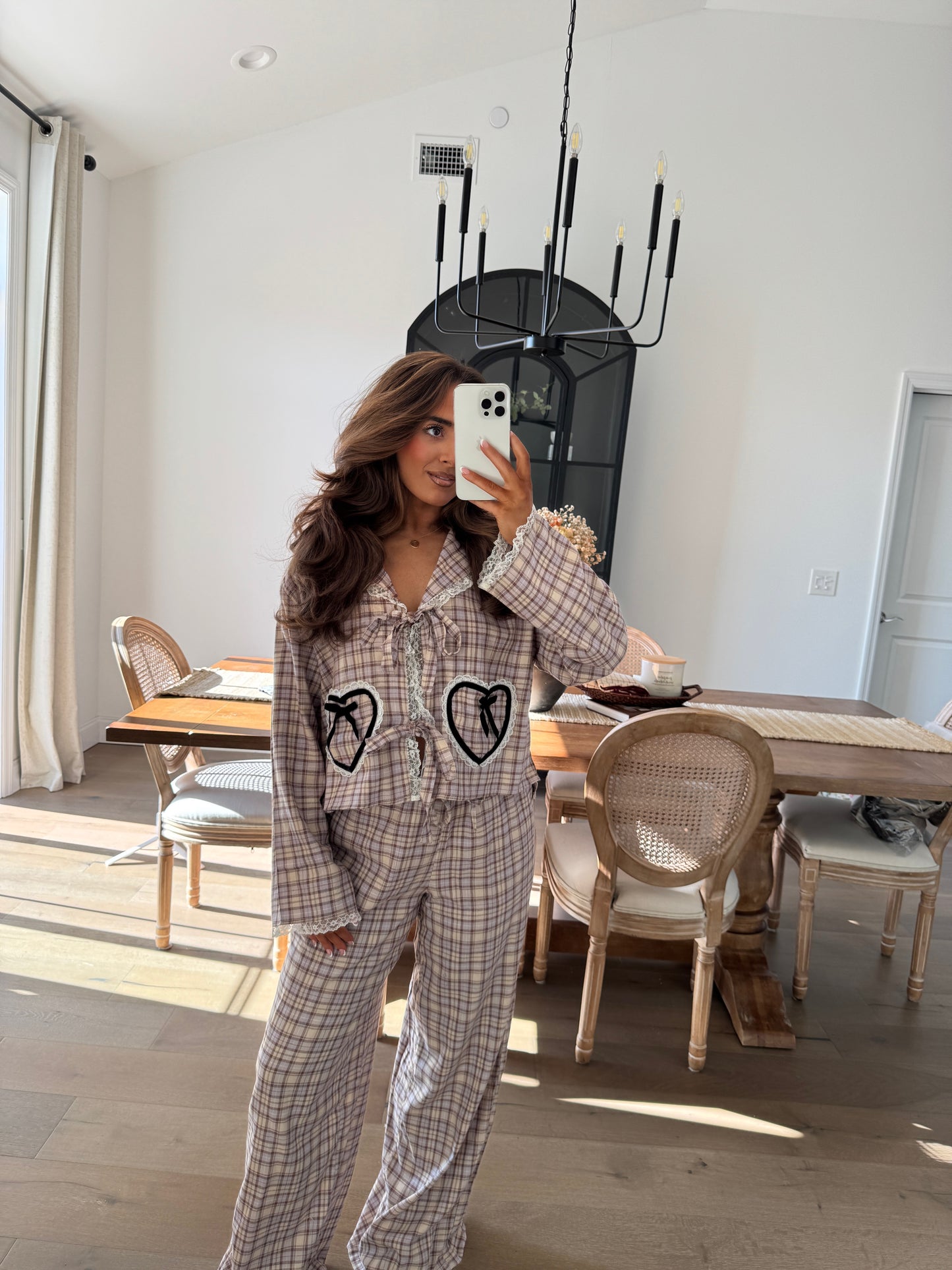Autumn Hearts & Kisses Pj Set