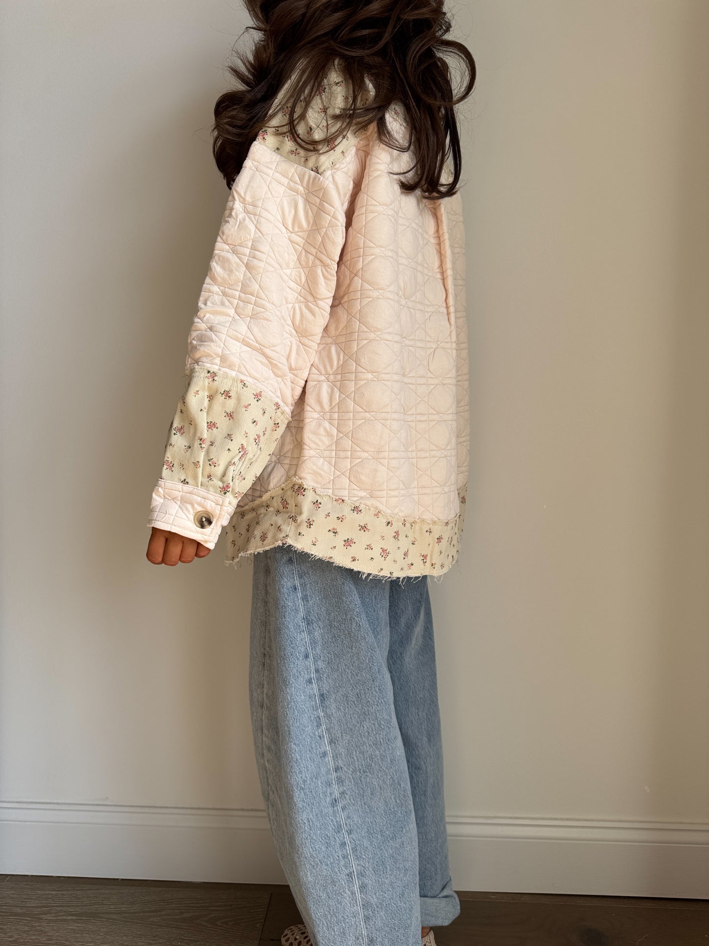 Homestead Bloom Barn Shacket (Cream)