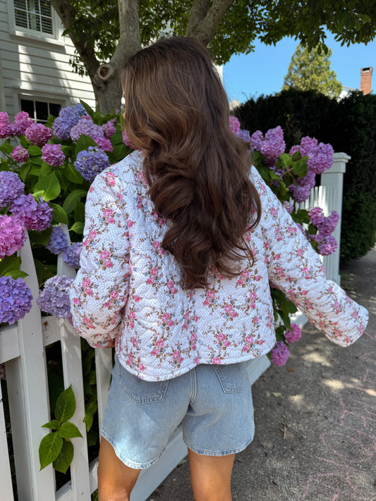 Blooming Bespoke Shabby Chic Quilted Jacket