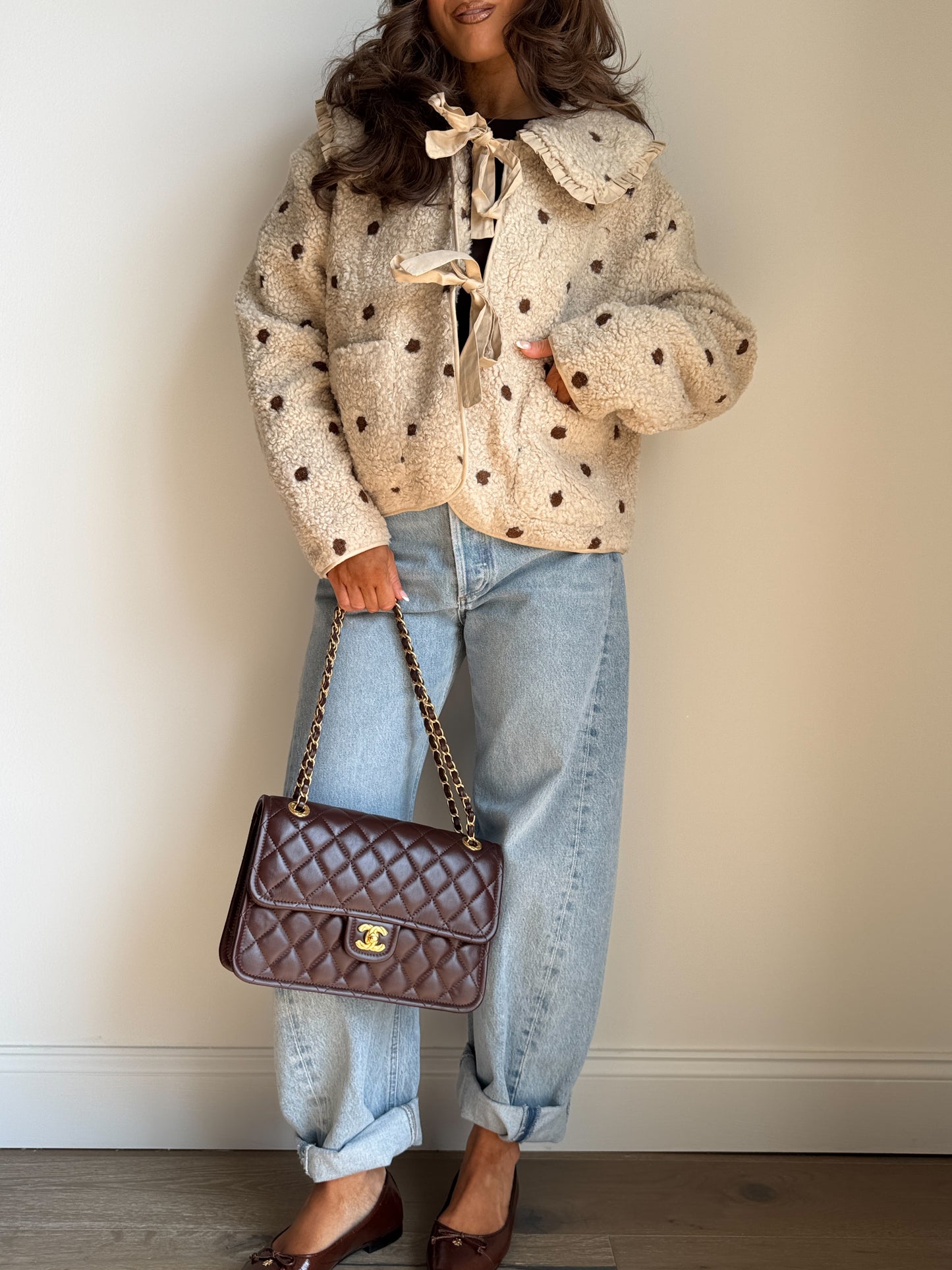 Crème Brûlée Sherpa Jacket (Oat)