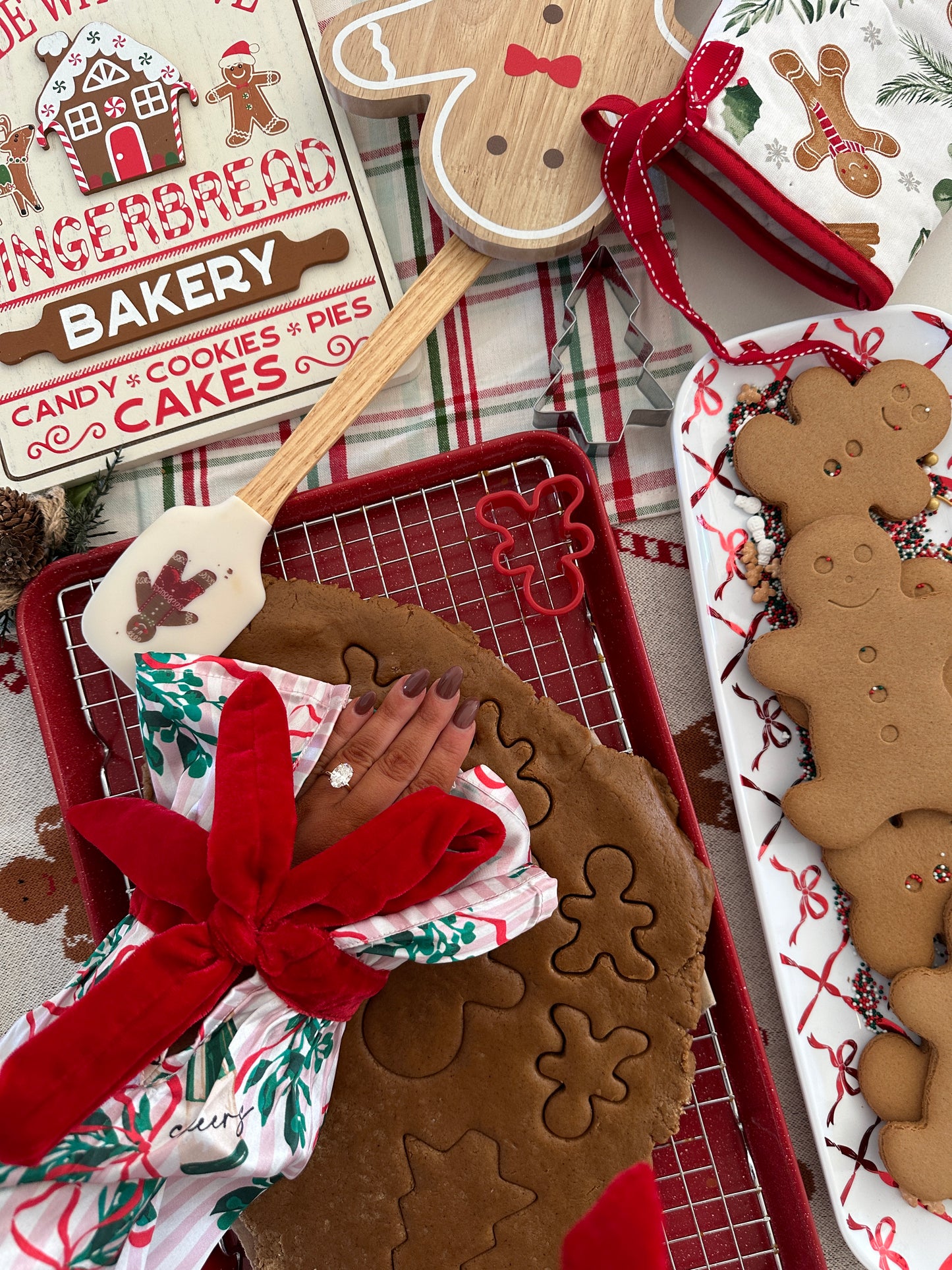 Mistletoast Satin 💋 Ruffle Pj Set