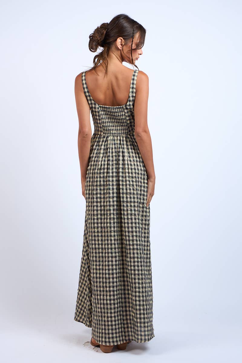 Fallin Gingham MAXI DRESS