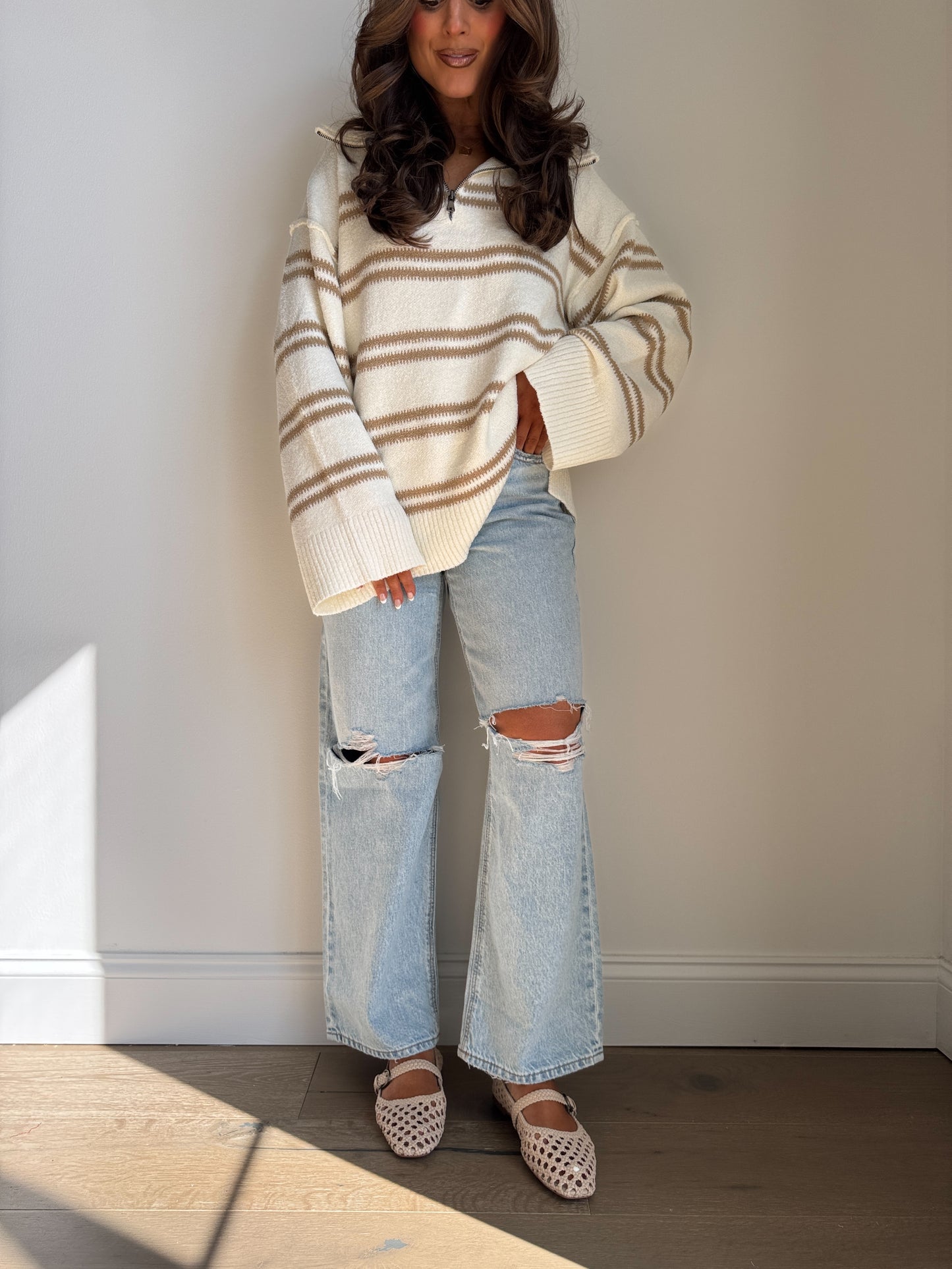 Caramel Cloud Sweater Knit (Crème)