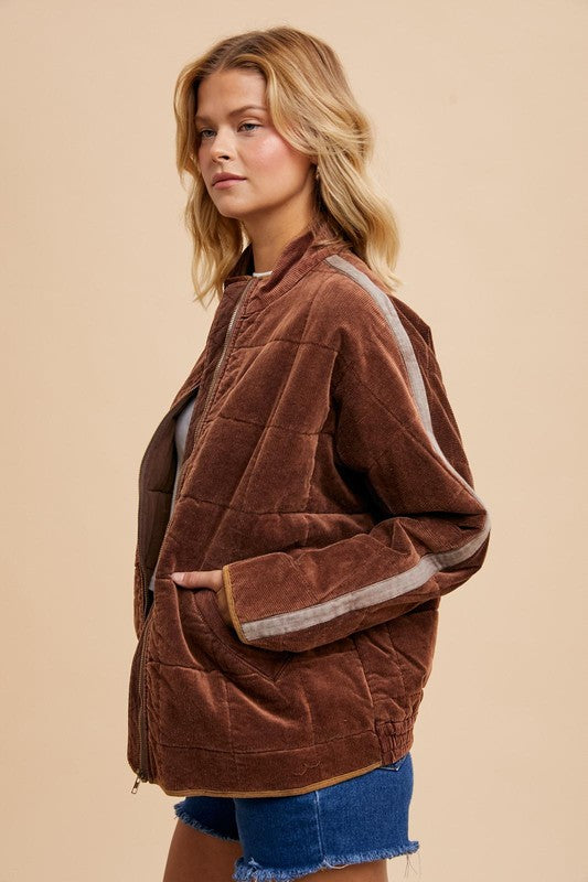 Chestnuts 🌰 Roasting Corduroy Puffer Jacket