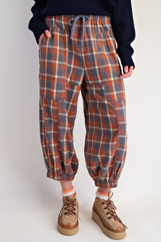 Mulberry Lane Plaid Jogger
