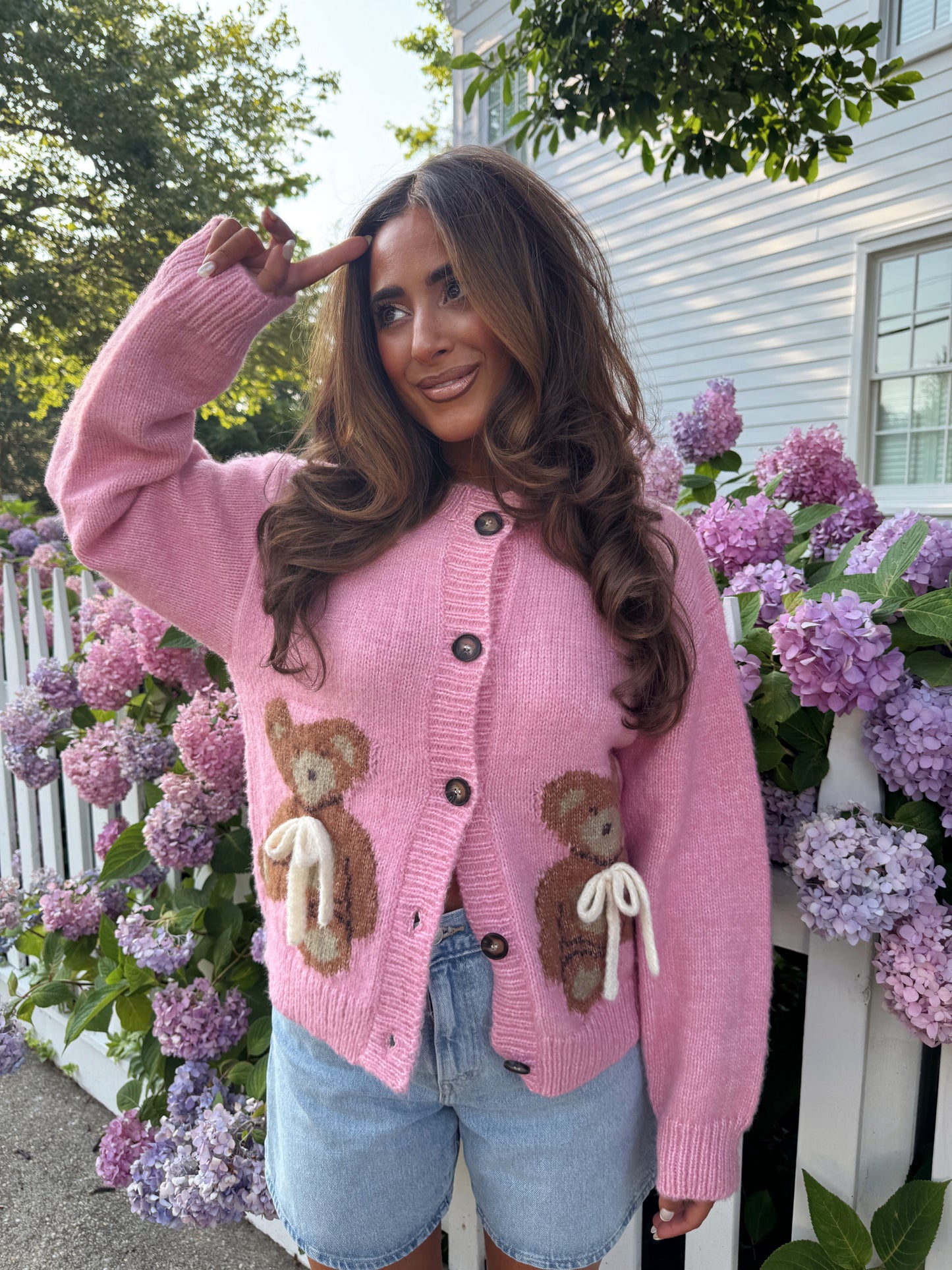Teddy Bear Cardigan SHOPYDS PINK Custom EXCLUSIVE (pre-order end of September)