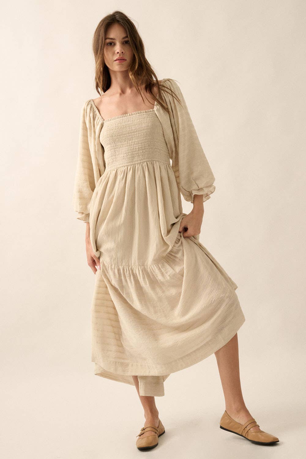 Heavenly Woven Maxi Dress