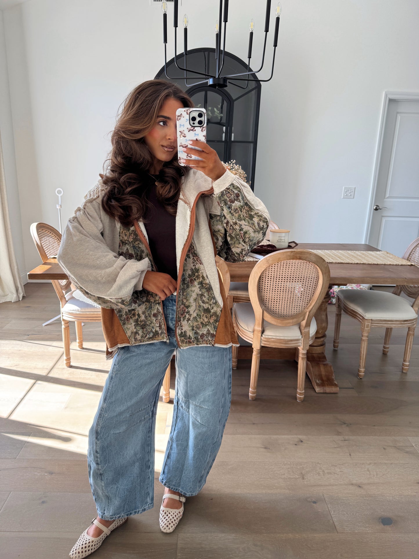 The Vintage Bloom Zip Up Hoodie Jacket EXCLUSIVE*