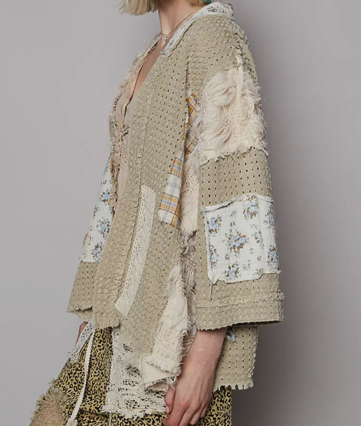 Harvest Ribbons Cardigan (Sandy Beige)
