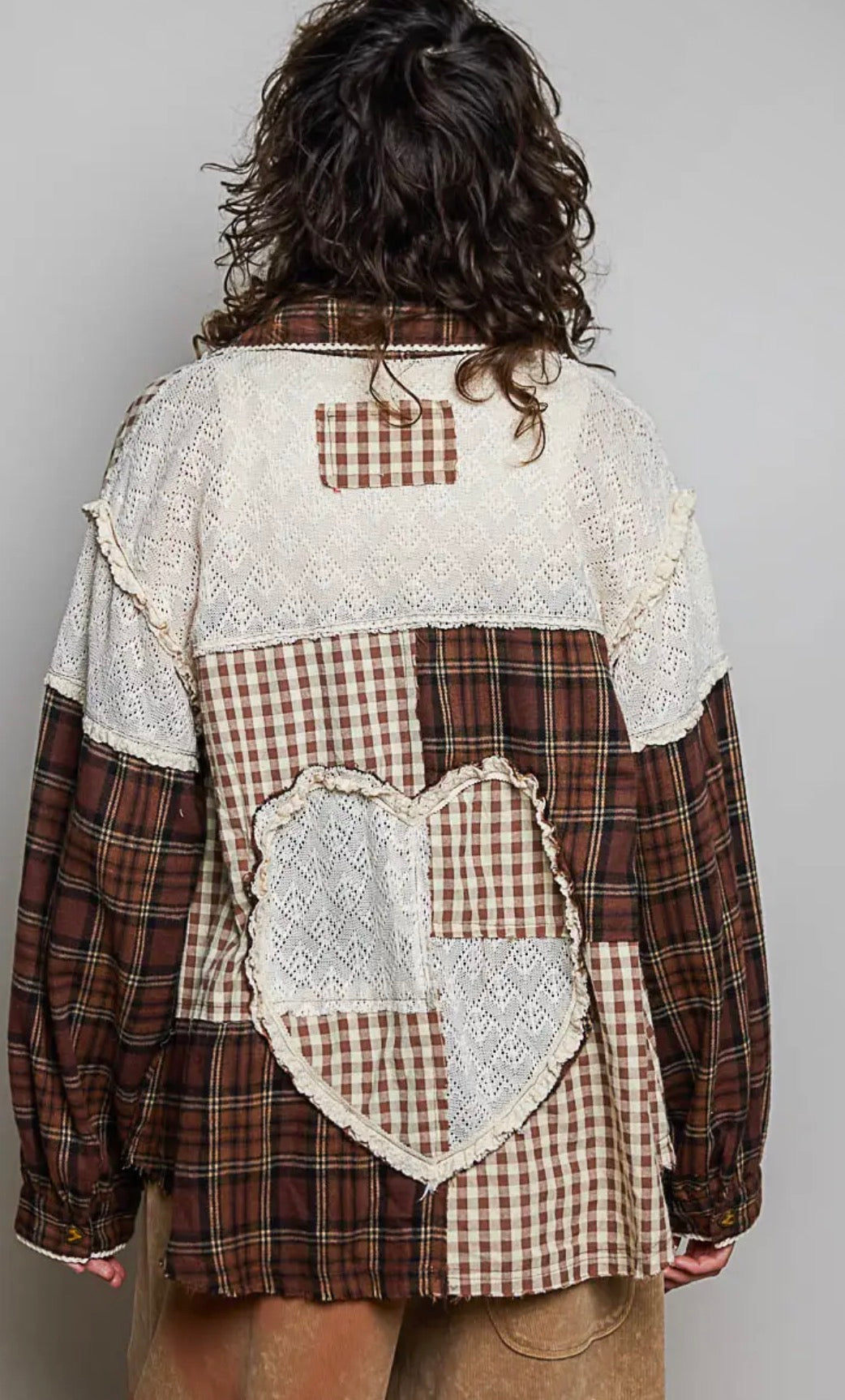 Seaside Hearts Jacket Brown