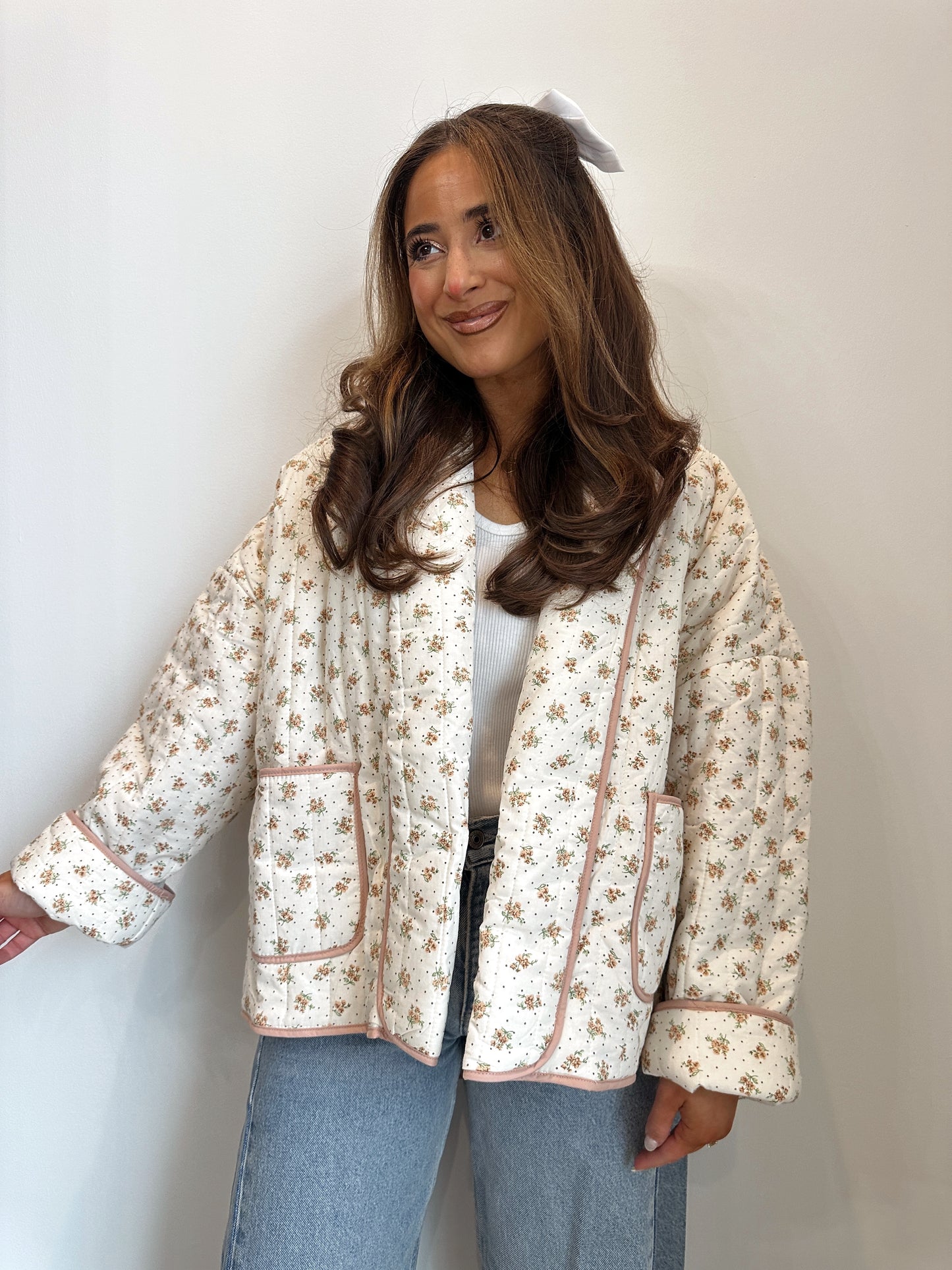 Hunny Bunny Quilted Jacket (Ella Blush Pink)