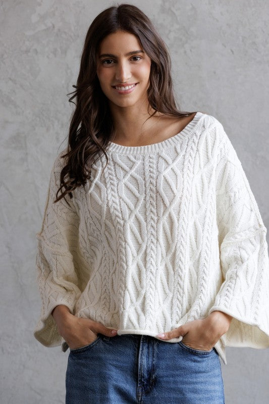 Vanilla Crème Chunky Sweater