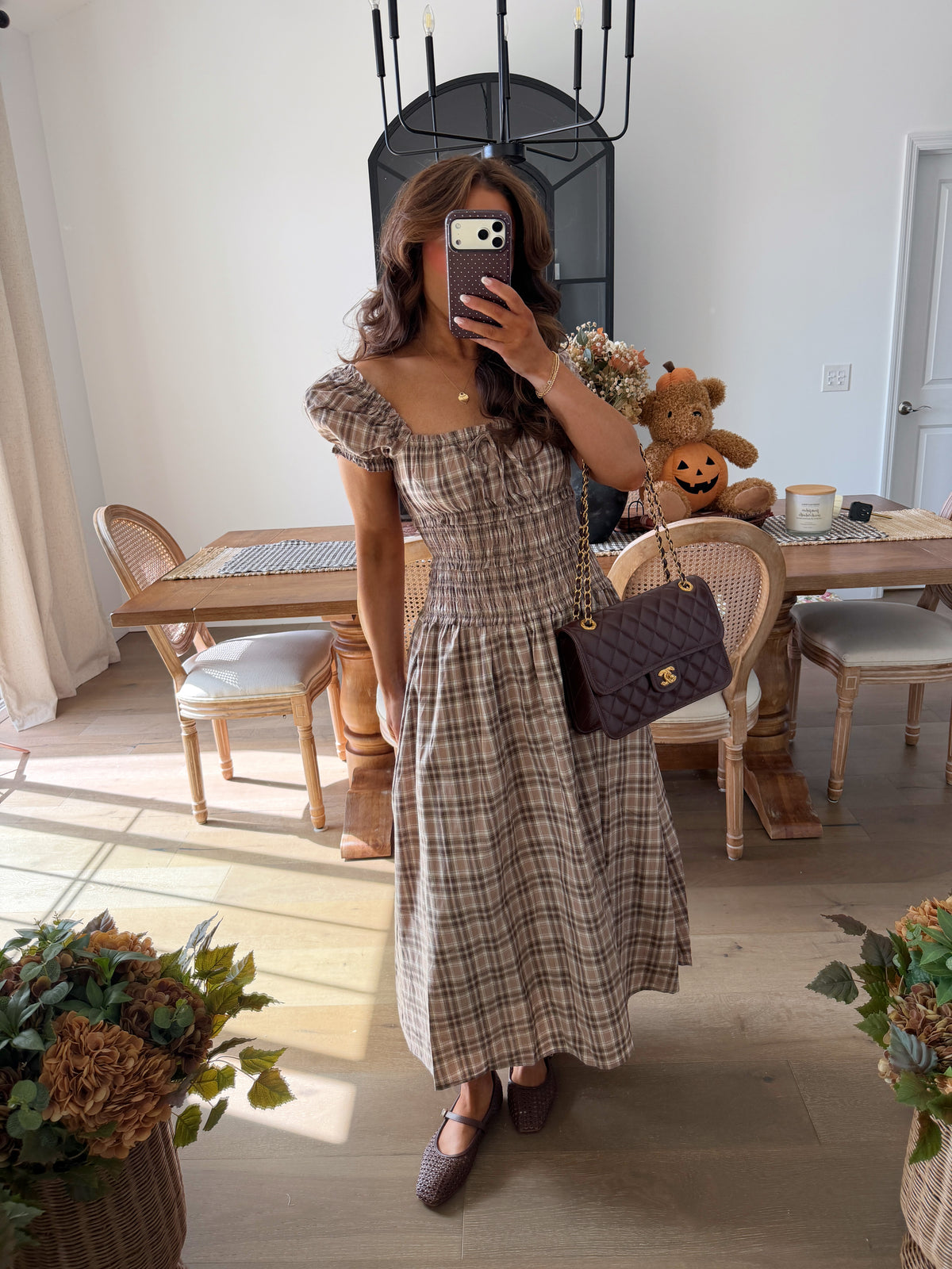 Honeycrisp Hearts Dress (Sandy Beige)