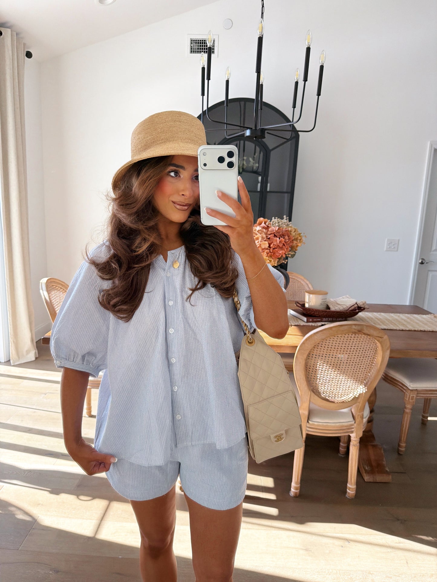 Allie Blue Gingham Set