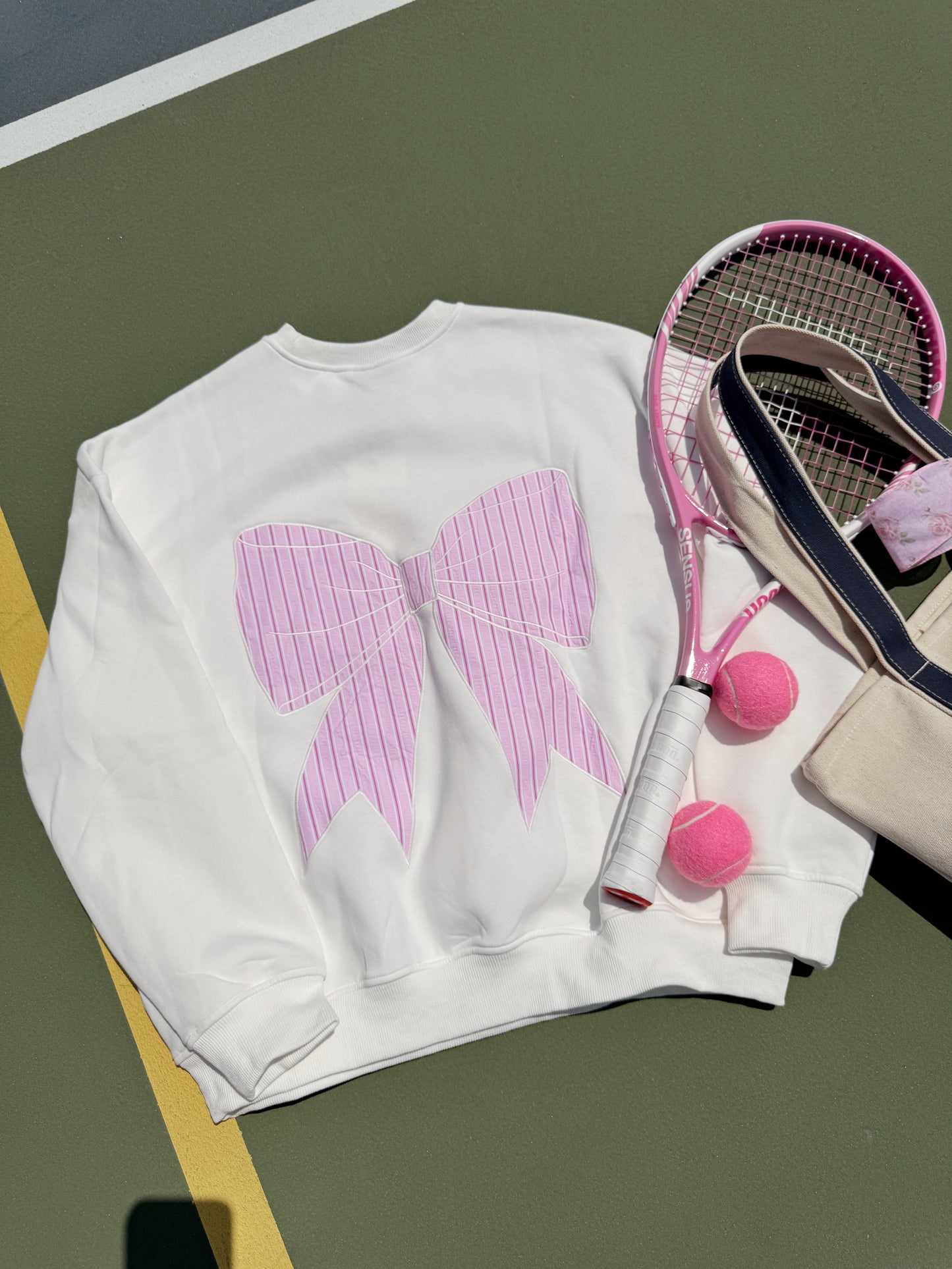 Coquette On The Court Vintage Crewneck