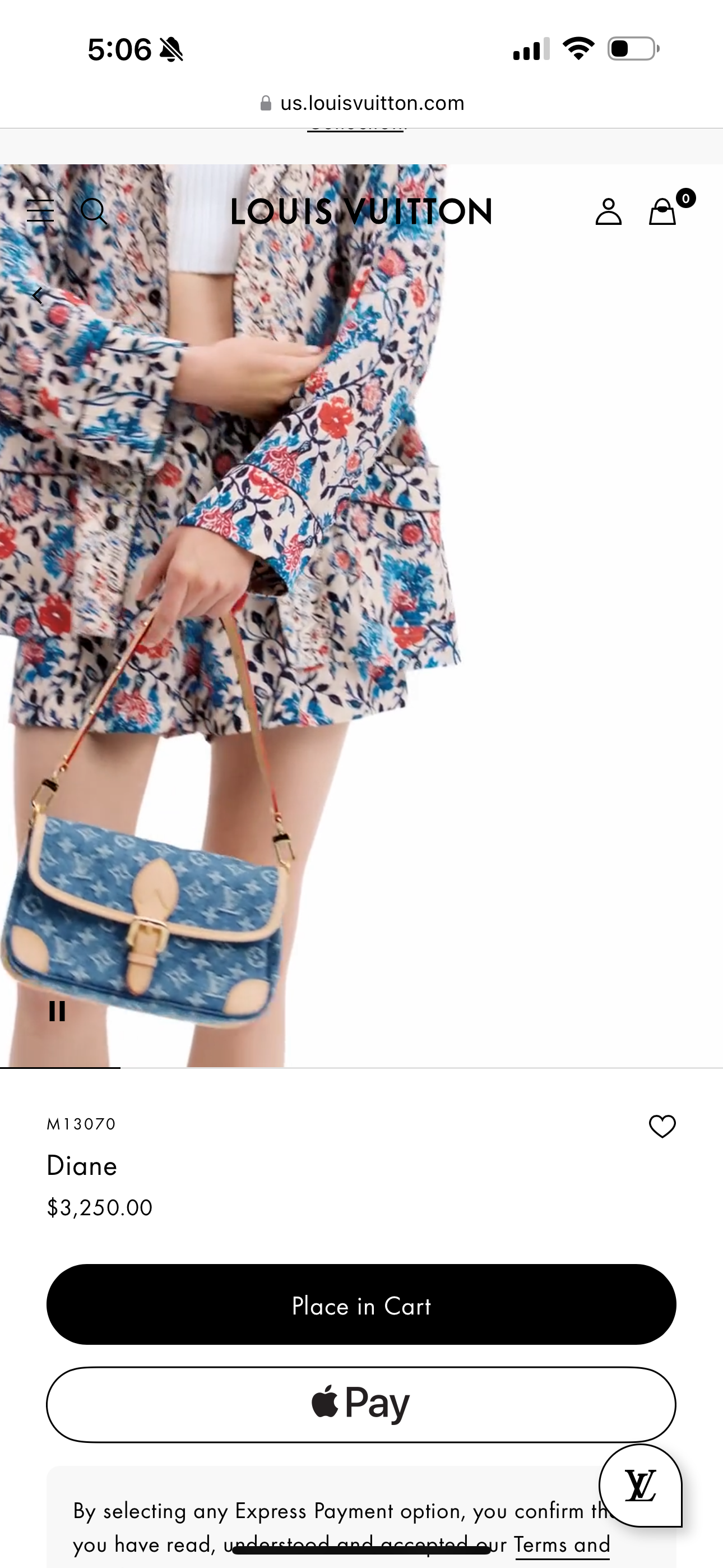 DENIM lv bag (new full set)