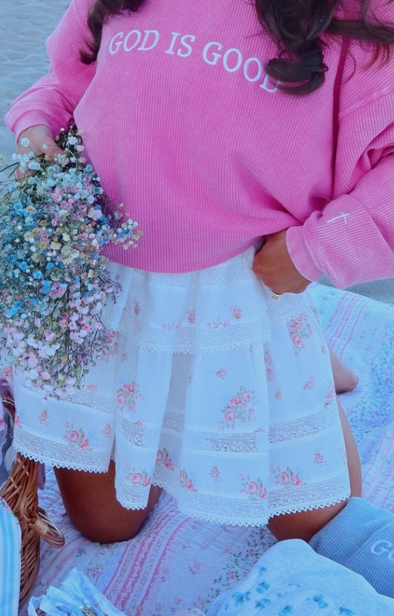 Flora Jane Bow Mini Skirt (pre-order 4/15)