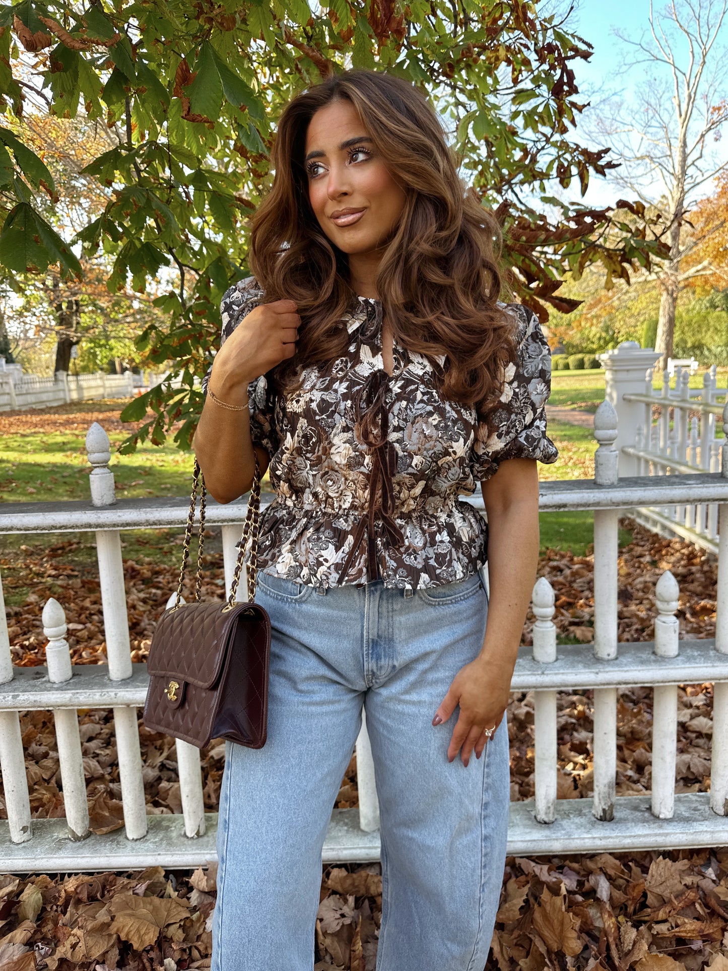 Chocolate Kisses Puff Sleeve Top