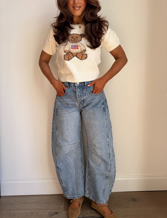 The Ralph Crewneck Short Sleeve Vintage Sweater