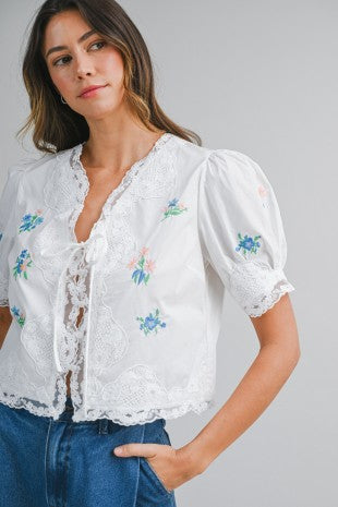 Rosy Whisper Top
