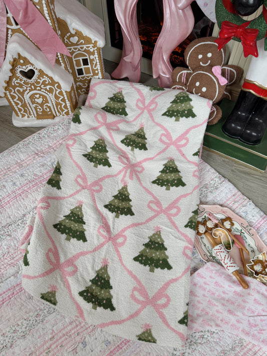 Cozy Dreams Luxe Blanket-Twinkling Trees