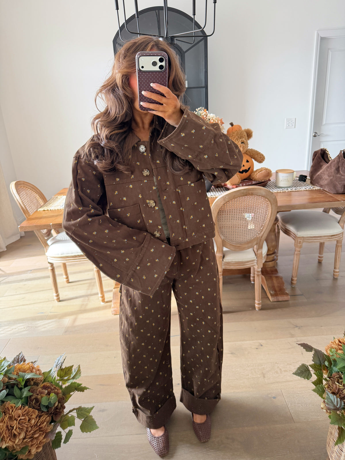 Brown Sugar Daisy Denim Jacket (can’t restock)