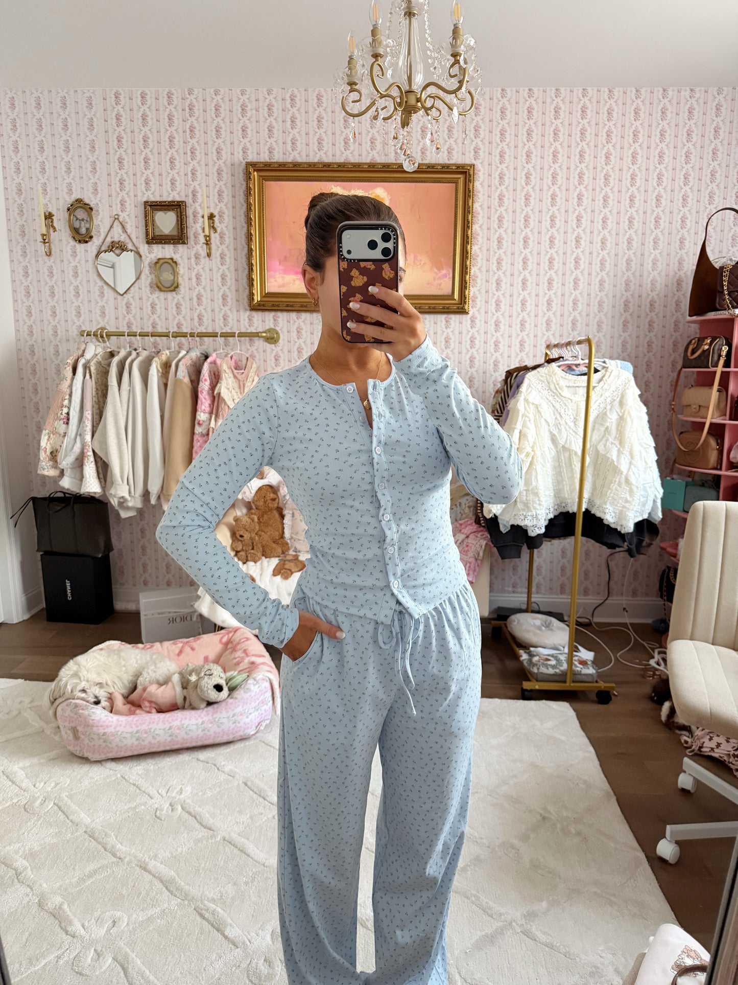 Blueberry Floral Lounge Set