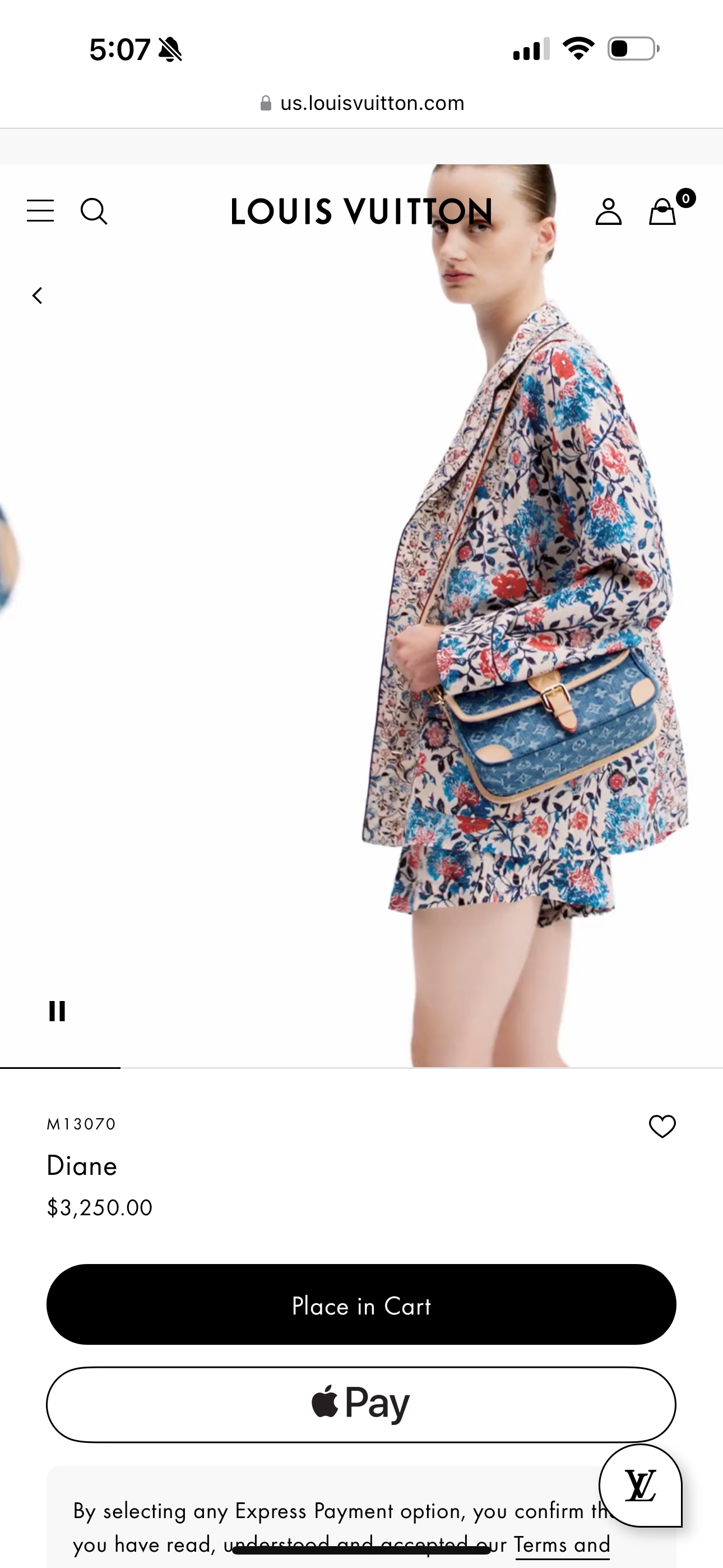 DENIM lv bag (new full set)