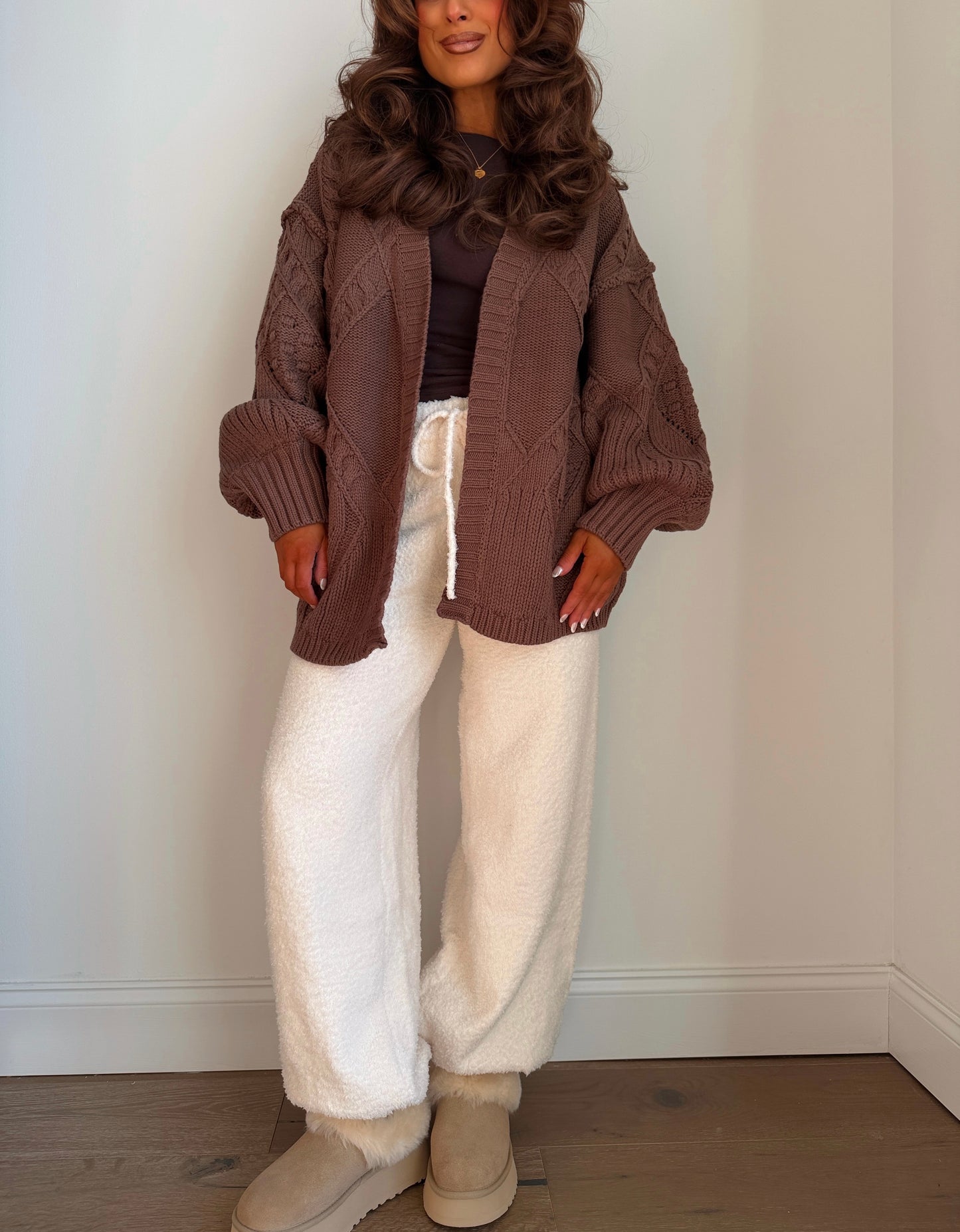 White Chocolate Sherpa Lounge Pants