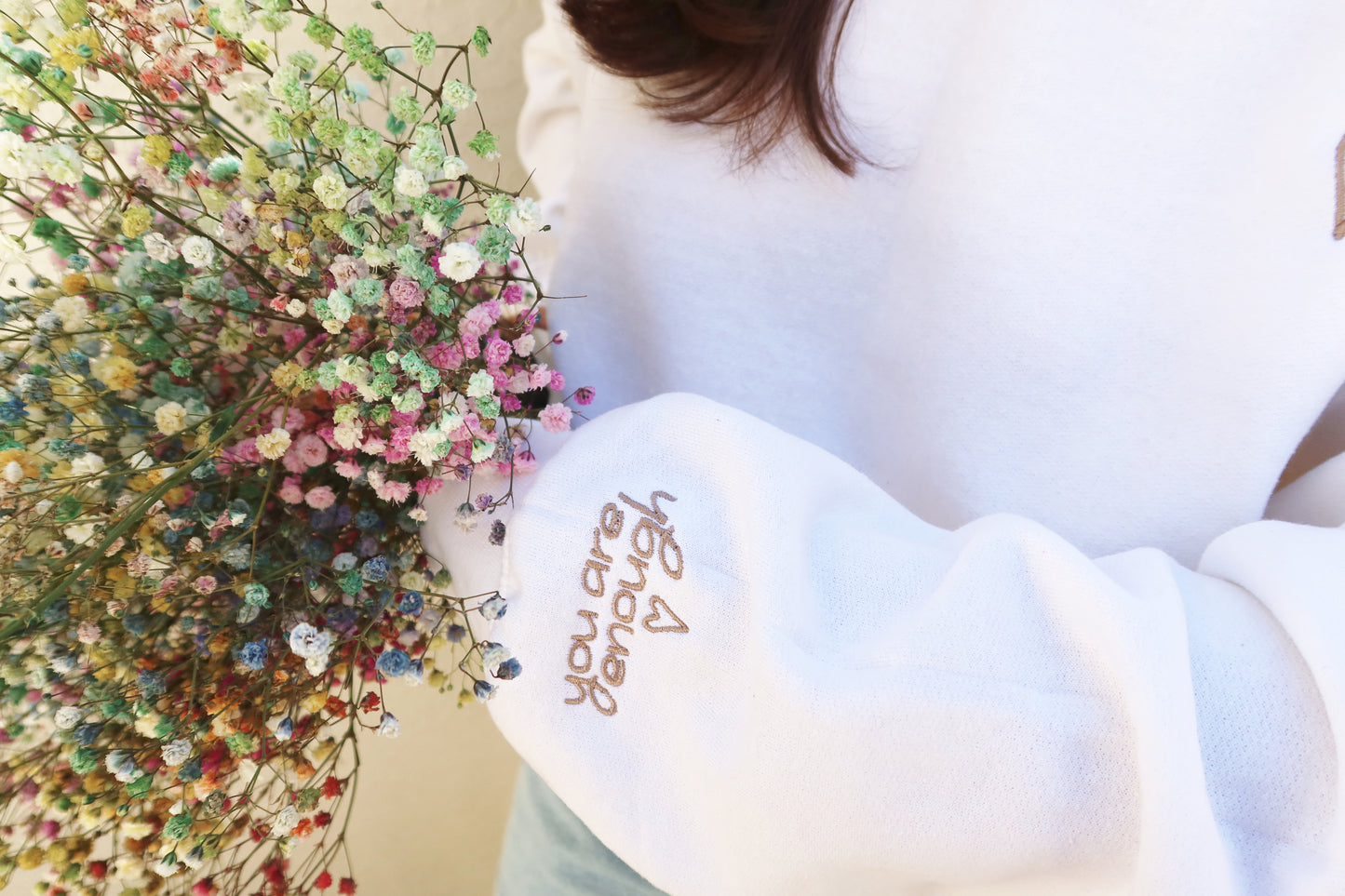 You Are Enough Embroidered Crew