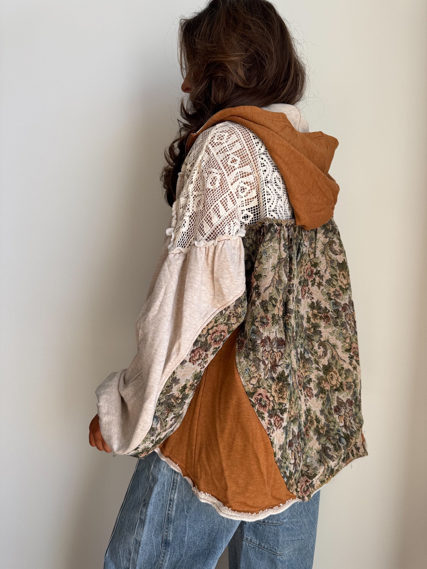 The Vintage Bloom Zip Up Hoodie Jacket EXCLUSIVE*