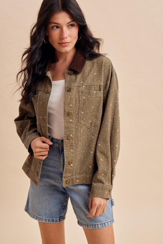 Shabby Chic Rose Garden Barn Jacket