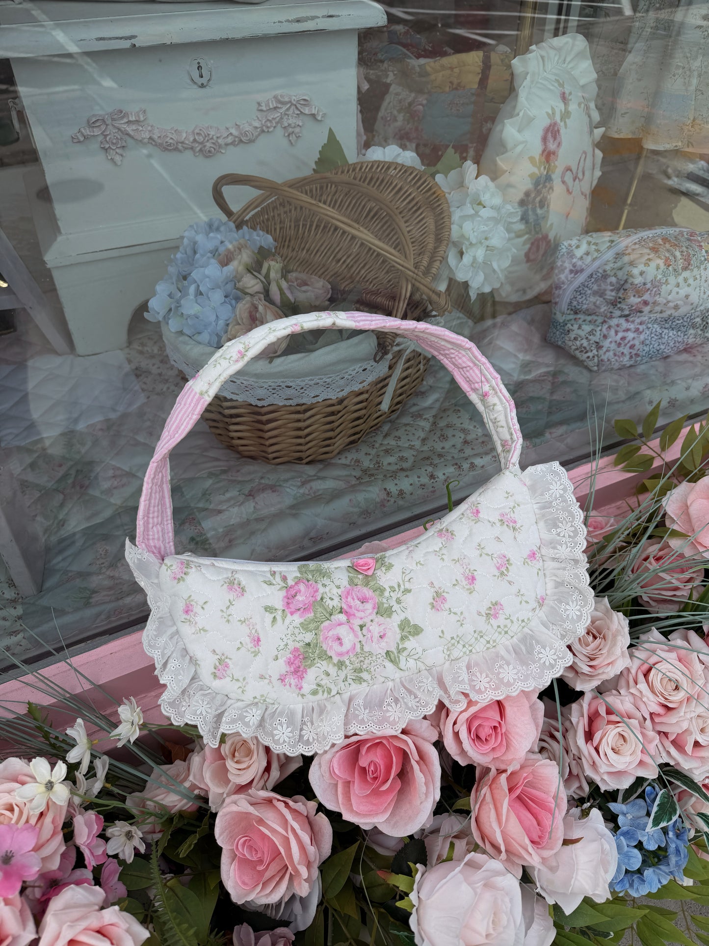 Vintage Shabby Chic Darling Shoulder Bag Quilted Pastel PRE ORDER can’t restock