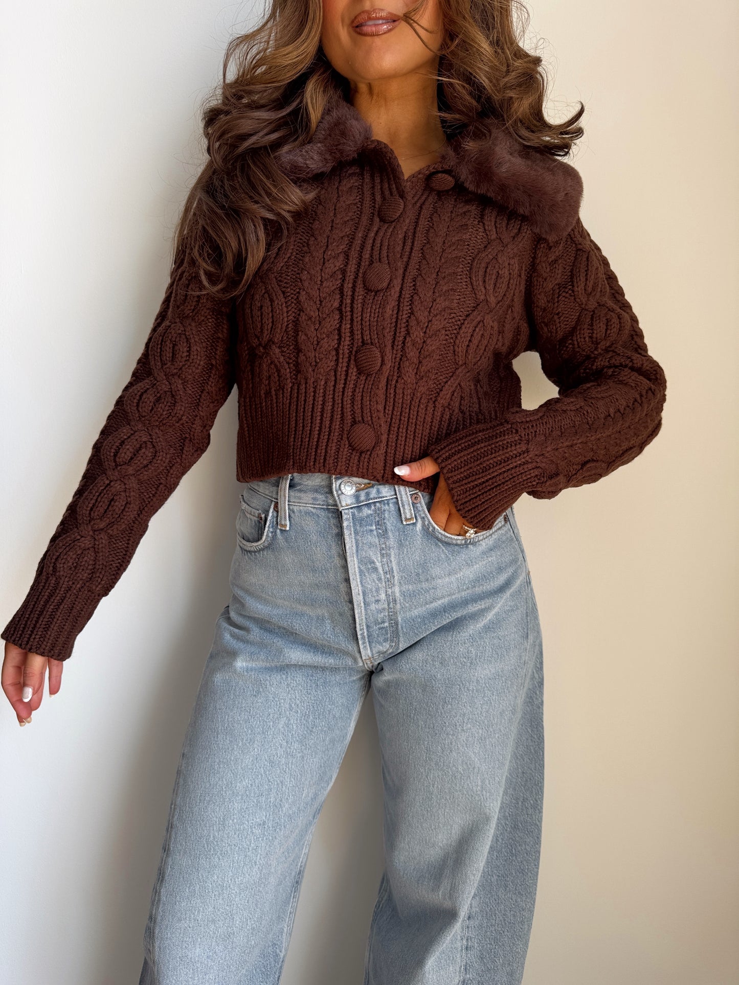 Brownie Batter Cardigan