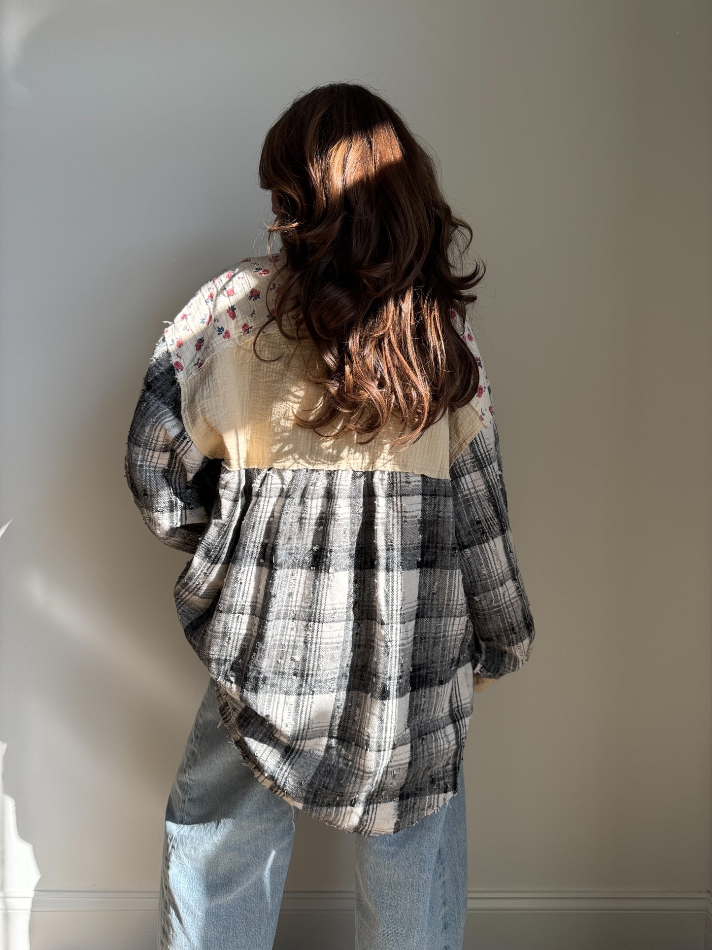 The Stars Hollow Shacket Cream & Black