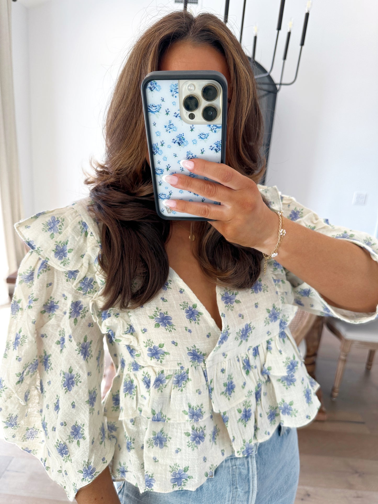 Gia Floral Gauze top