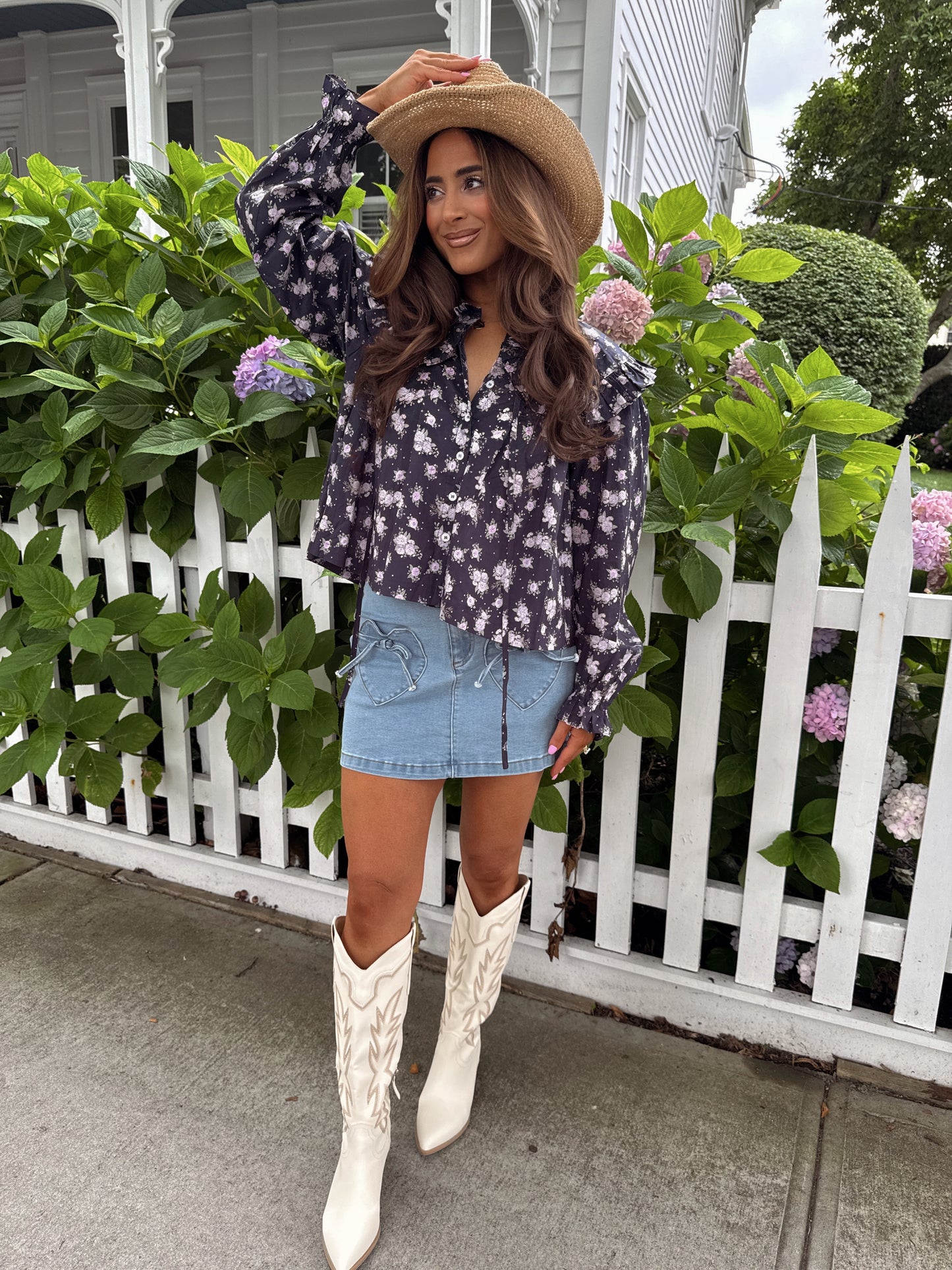 The Heartland Honey Mini Denim Skirt