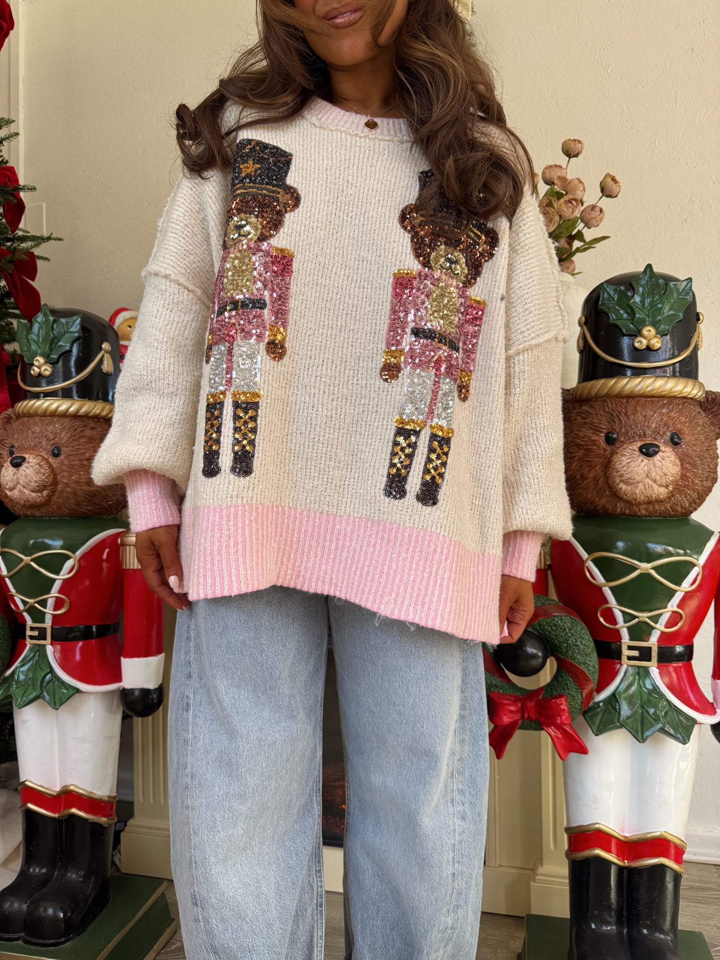 Teddy Nutcracker Pink Dreams Sweater PRE ORDER