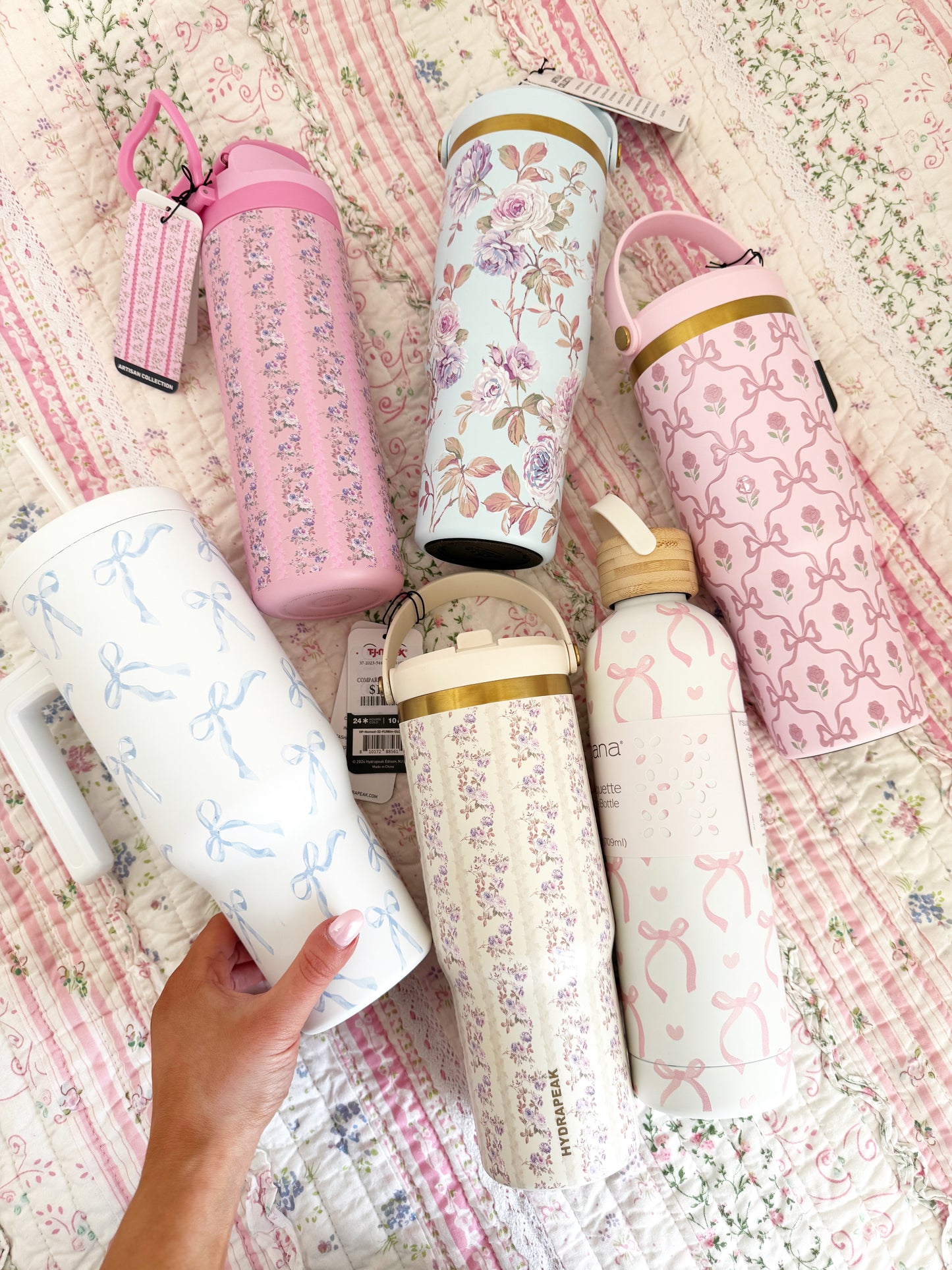 Vintage Floral Tumbler Free Gift