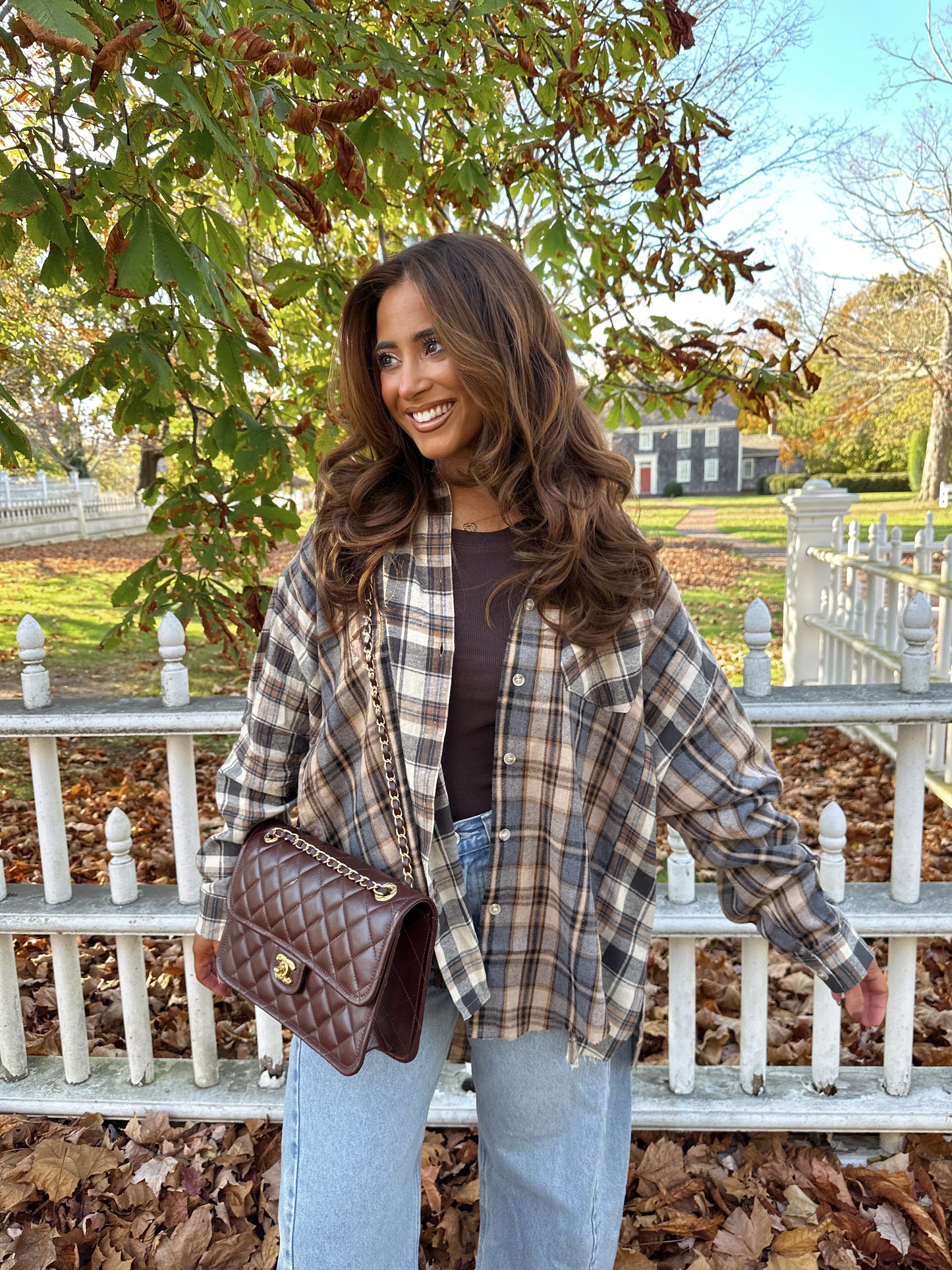 Noel Oversized Flannel shirt