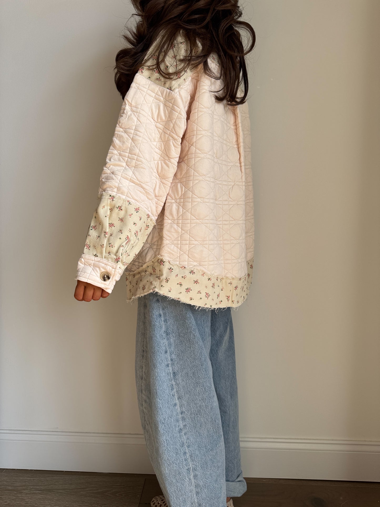 Homestead Bloom Barn Shacket (Cream)