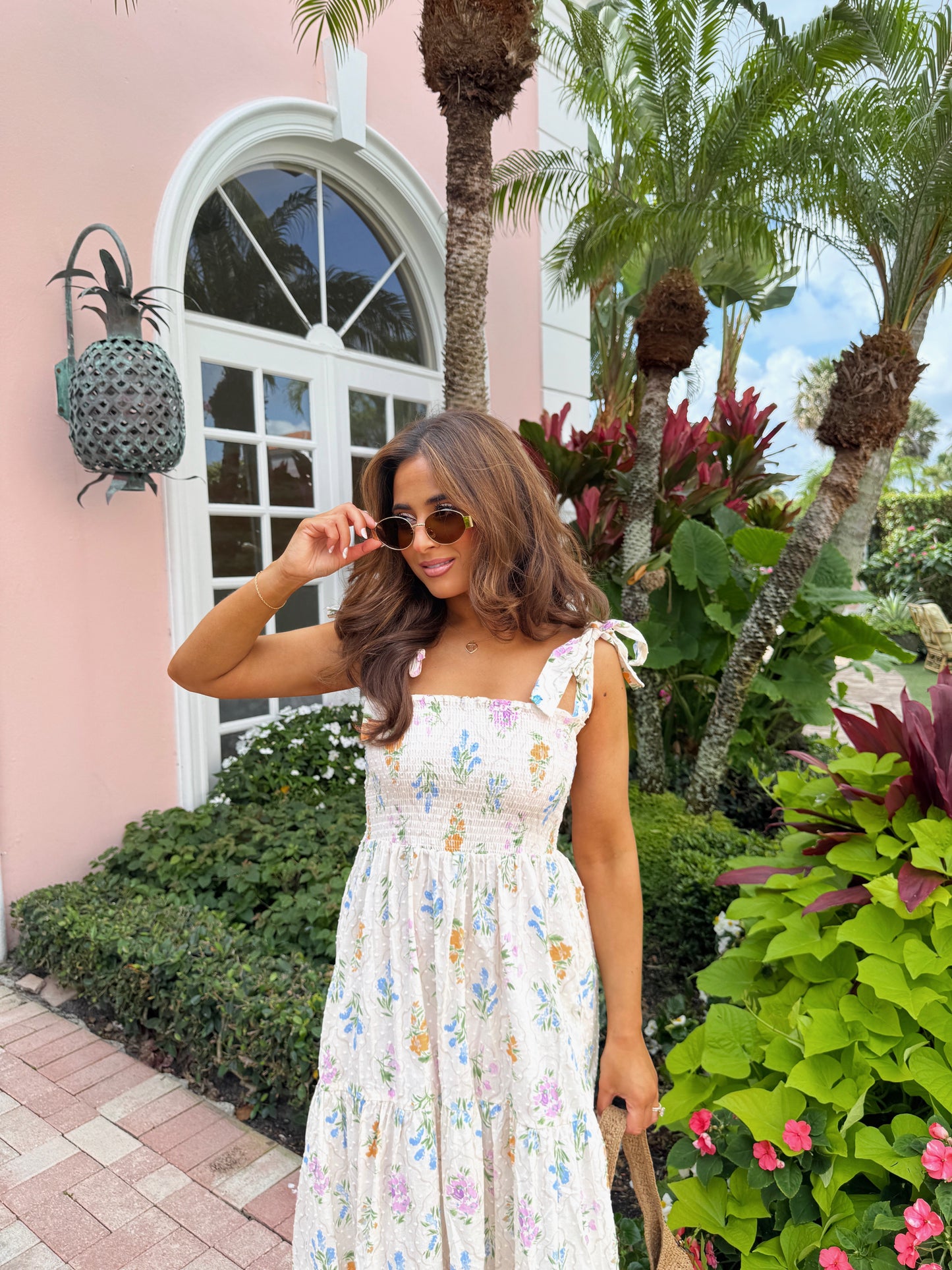 Palm Way Midi Dress