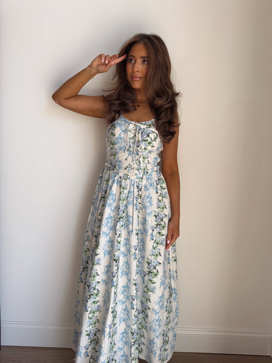 Bridgerton Garden Soirée Dress (blue)