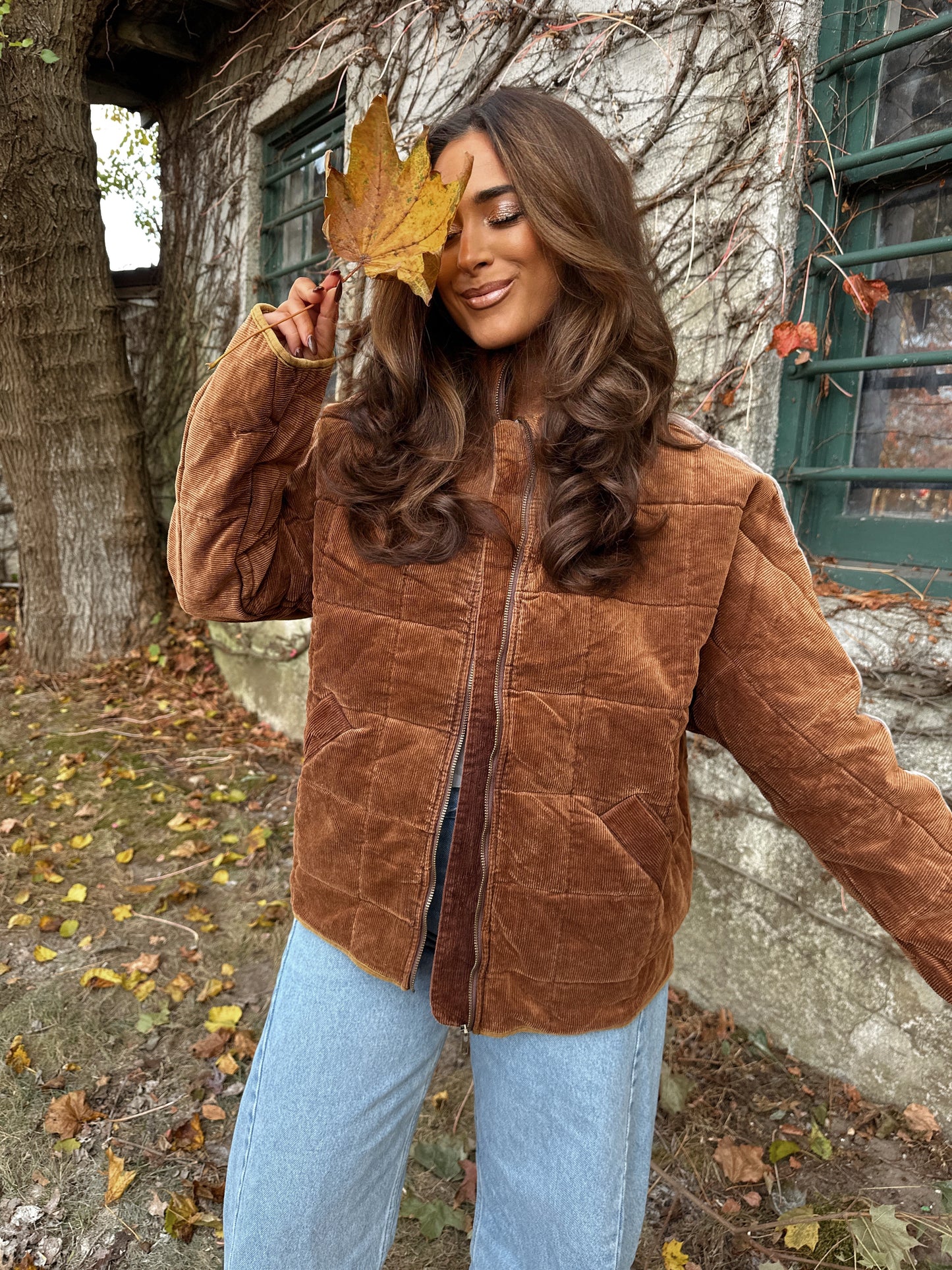 Chestnuts 🌰 Roasting Corduroy Puffer Jacket