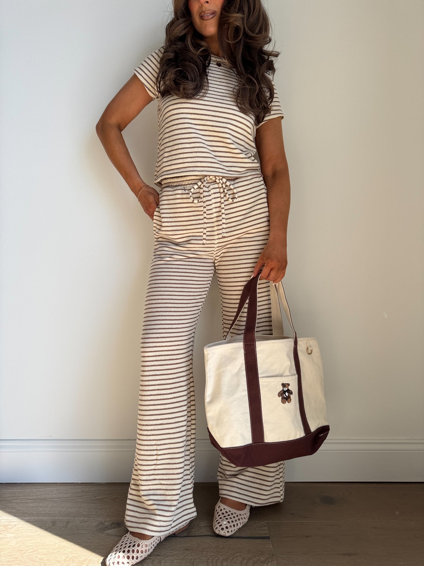 Cocoa Butter Striped Lounge Set