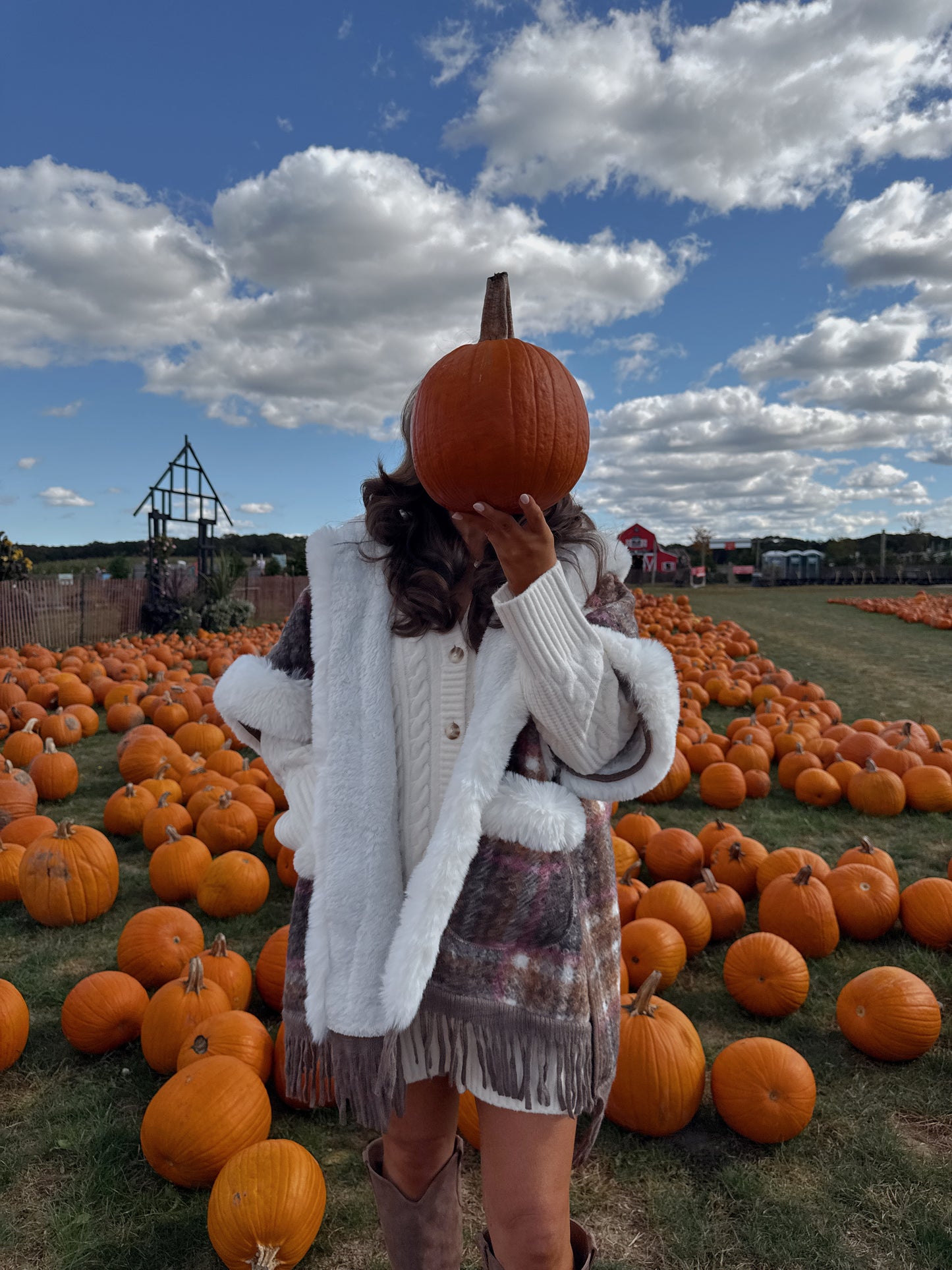 Autumn Chalet Poncho