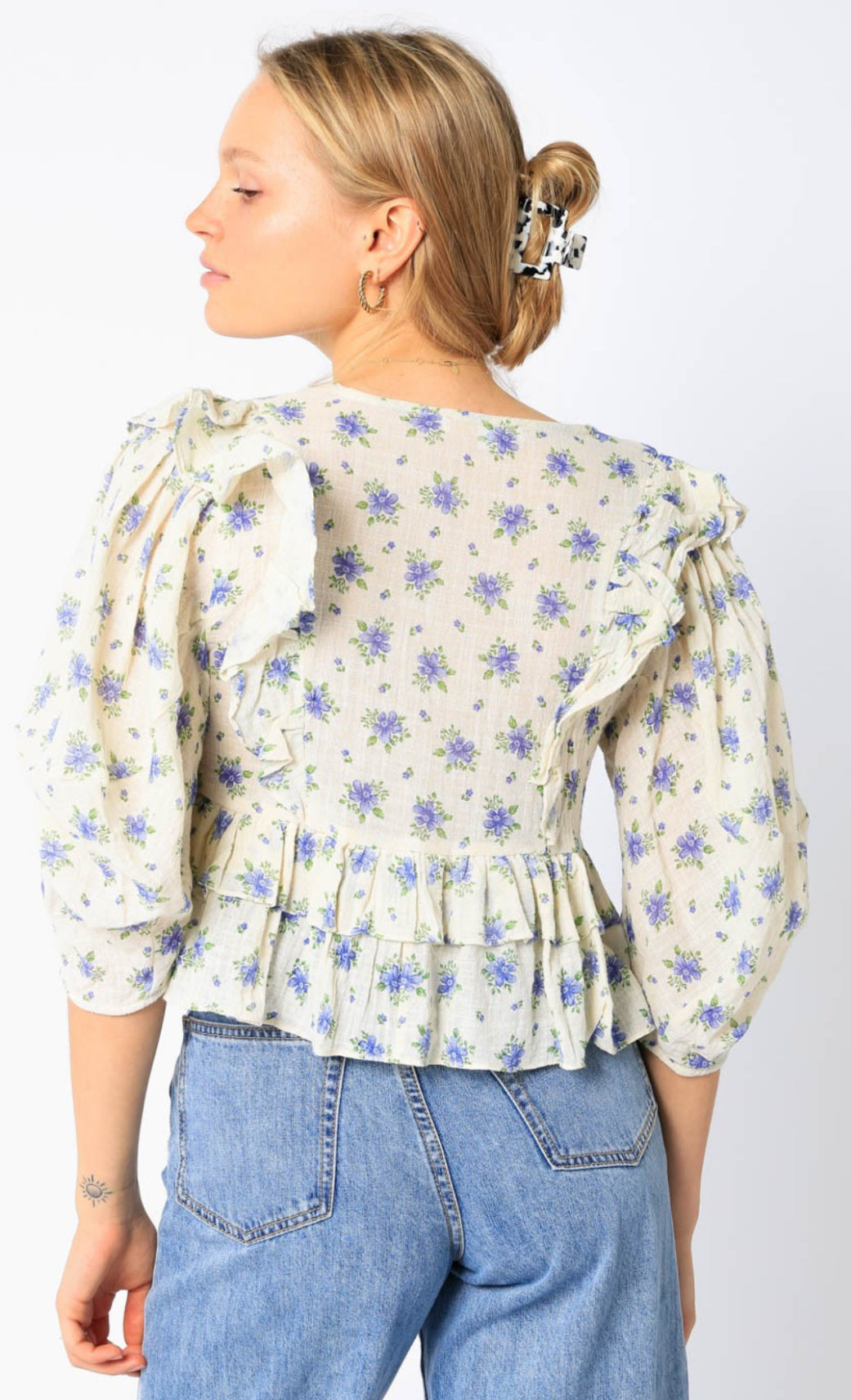 Gia Floral Gauze top