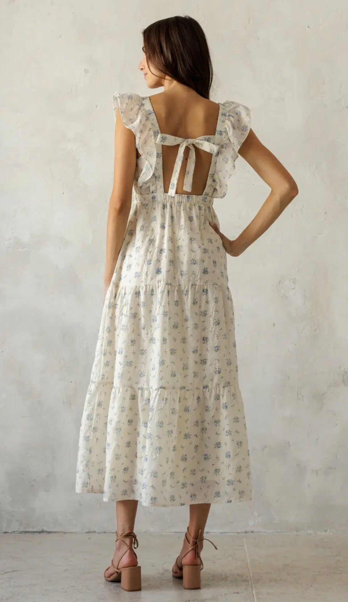 Blueberry Cottage Midi Dress