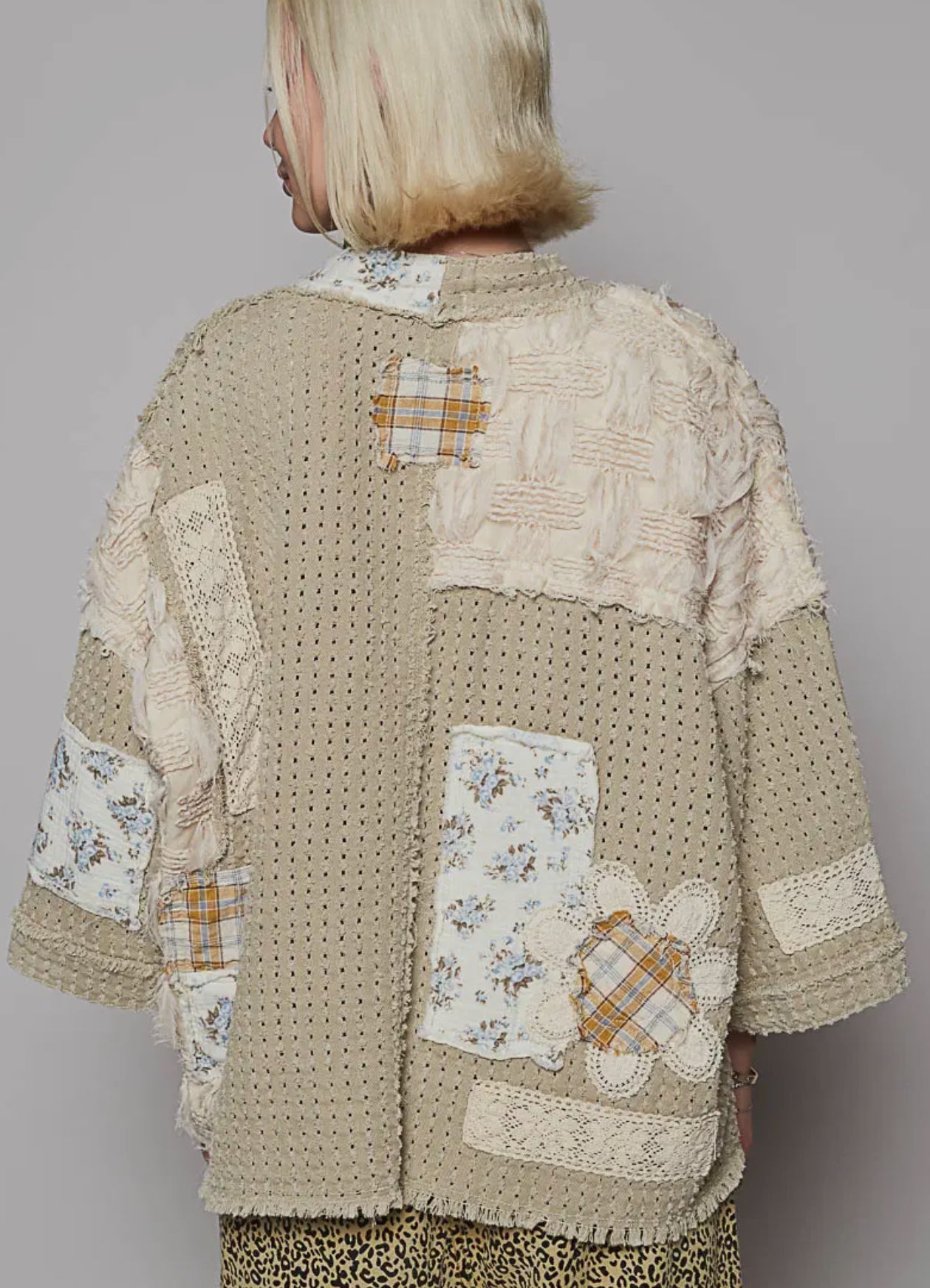Harvest Ribbons Cardigan (Sandy Beige)