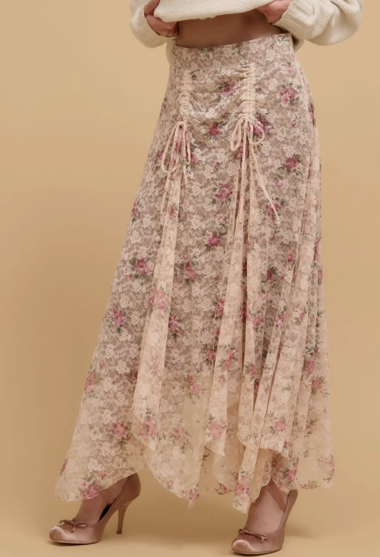 Candycane Dreams Lace Skirt